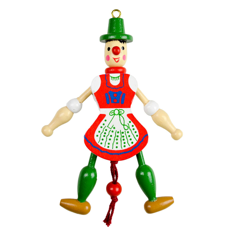 Jumping Jack Toy Kitchen Magnet German Girl