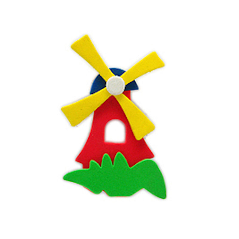 Decorative Dutch Red Poly Windmill Magnets