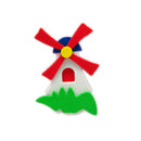 Dutch Windmill Kitchen Magnet White