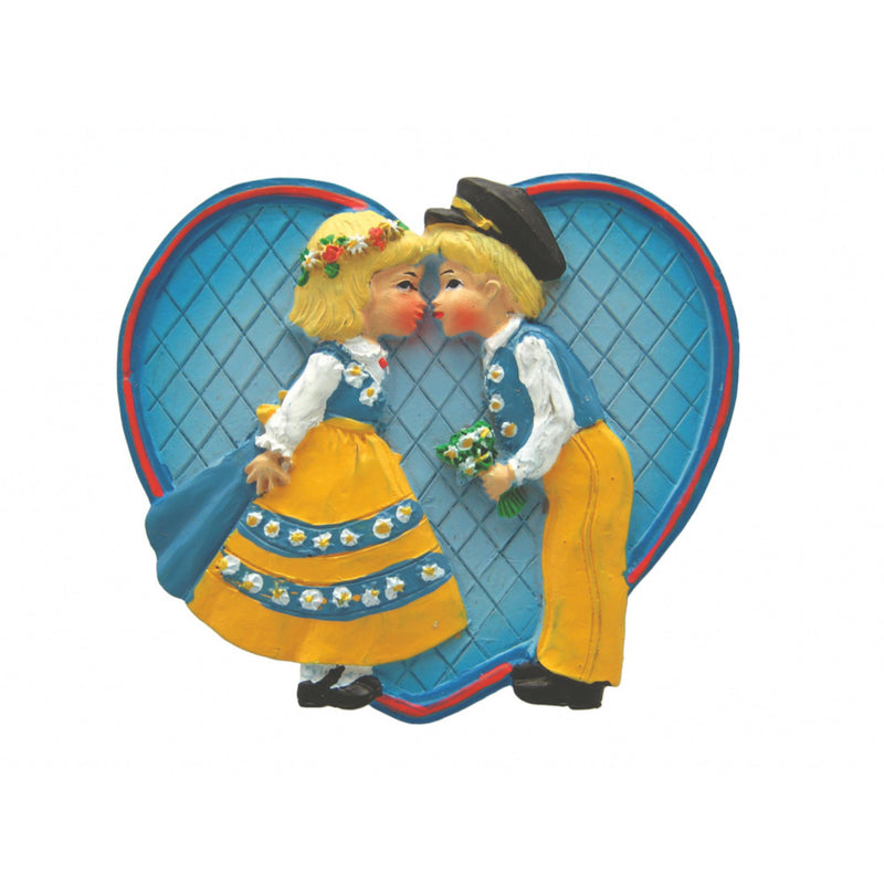 Party Favor Fridge Magnet Swedish Kissing Couple