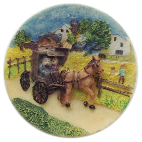 Lancaster Amish Souvenir Refrigerator Magnet / Buggy - OktoberfestHaus.com
 - 1