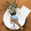 German Gift Idea German Village 3-D Kitchen Magnet