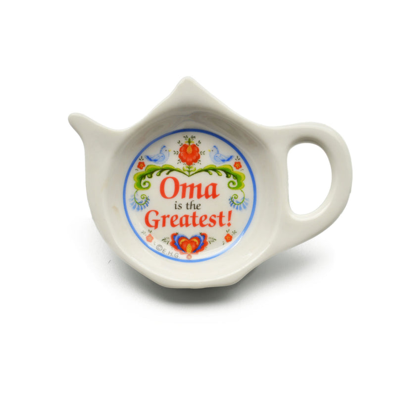 "Oma is the Greatest" Teapot Magnet with Birds Design  - OktoberfestHaus.com