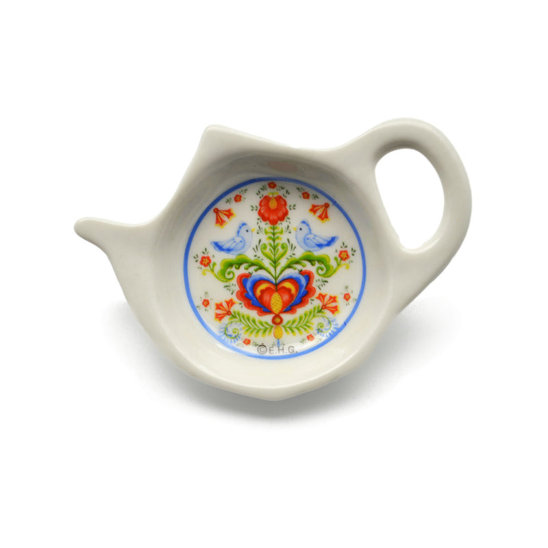Rosemaling and Lovebirds Decorative Teapot Magnet - 1 - OktoberfestHaus.com