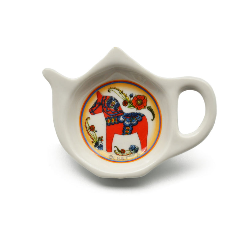 Red Dala Horse Decorative Teapot Magnet - 1 - OktoberfestHaus.com