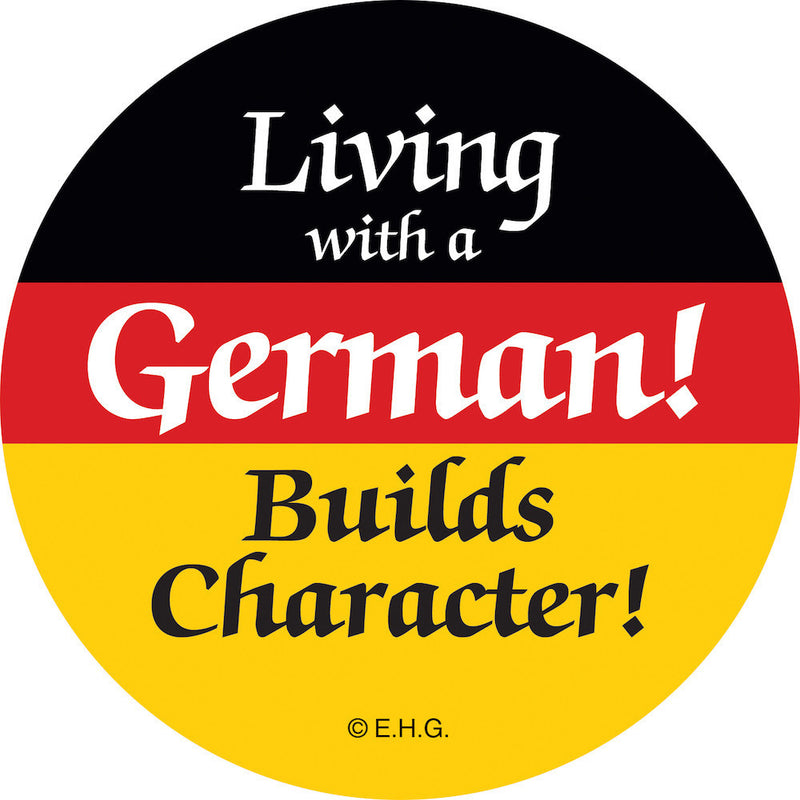 Magnetic Button: Living with German - OktoberfestHaus.com
