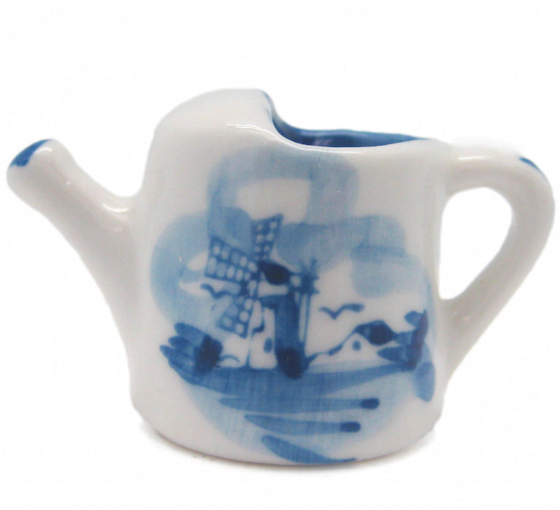 Miniature Ceramic Delft Blue Water Can - OktoberfestHaus.com
 - 1