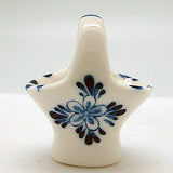 Miniature Ceramic Delft Blue Basket - OktoberfestHaus.com
 - 2