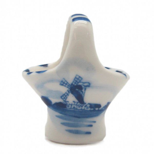 Miniature Ceramic Delft Blue Basket - OktoberfestHaus.com
 - 1