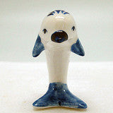 Ceramic Miniatures Animals Delft Blue Dolphin - OktoberfestHaus.com
 - 2