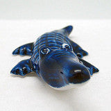 Ceramic Miniatures Animals Delft Blue Alligator - OktoberfestHaus.com
 - 2