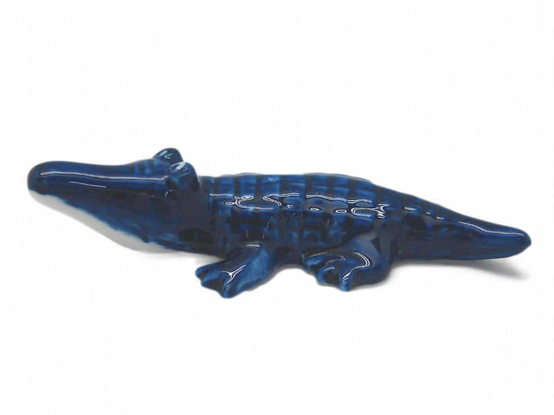 Ceramic Miniatures Animals Delft Blue Alligator - OktoberfestHaus.com
 - 1