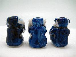 Ceramic Miniatures Animals Delft Blue Monkey - OktoberfestHaus.com
 - 2