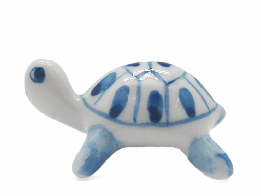 Delft Blue Ceramic Animal Miniature Turtle