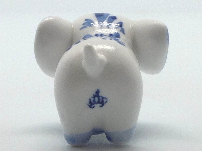 Ceramic Miniatures Animals Delft Blue Elephant - OktoberfestHaus.com
 - 5
