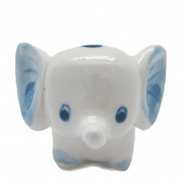Ceramic Miniatures Animals Delft Blue Elephant - OktoberfestHaus.com
 - 1