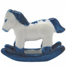 Porcelain Miniatures Animal Delft Rocking Horse - OktoberfestHaus.com
 - 1