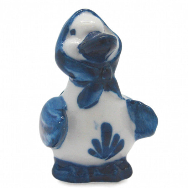 Animals Miniatures Delft Blue Happy Duck - OktoberfestHaus.com
 - 1