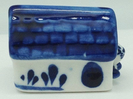 Miniature Animals Delft Blue Ceramic Dog House - OktoberfestHaus.com
 - 2