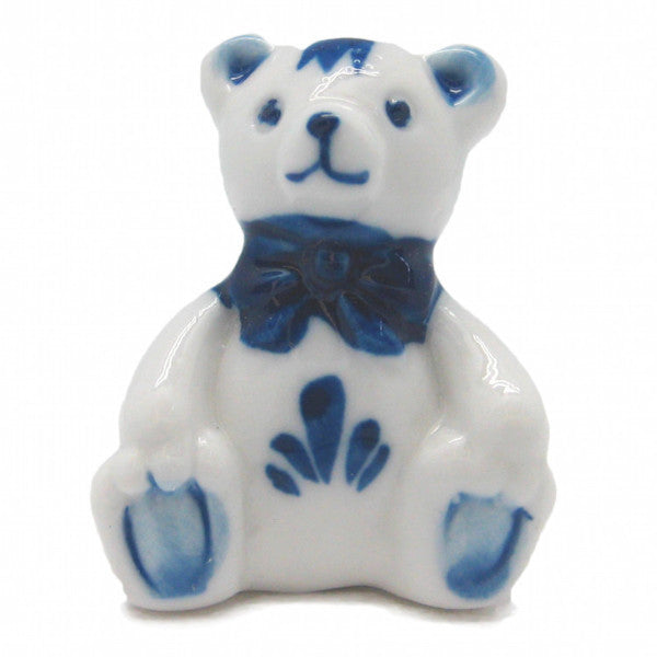 German Miniatures Blue Teddy Bear - OktoberfestHaus.com
 - 1