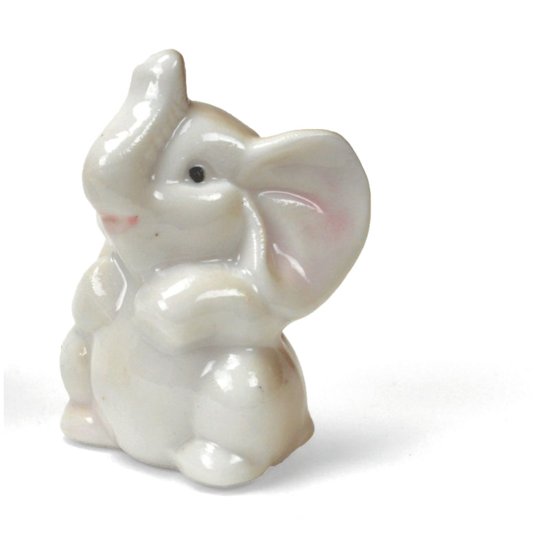 Porcelain Animals Miniatures Color Elephant