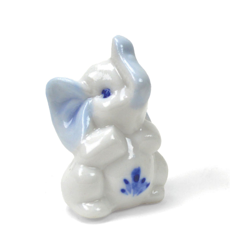Delft Blue Elephant Miniatures