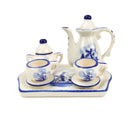 Collectible Miniature Ceramic Tea Set with Windmill Design  - OktoberfestHaus.com