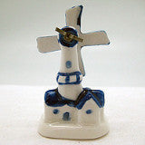 Collectible Ceramic Miniature Delft Blue Windmill - OktoberfestHaus.com
 - 2
