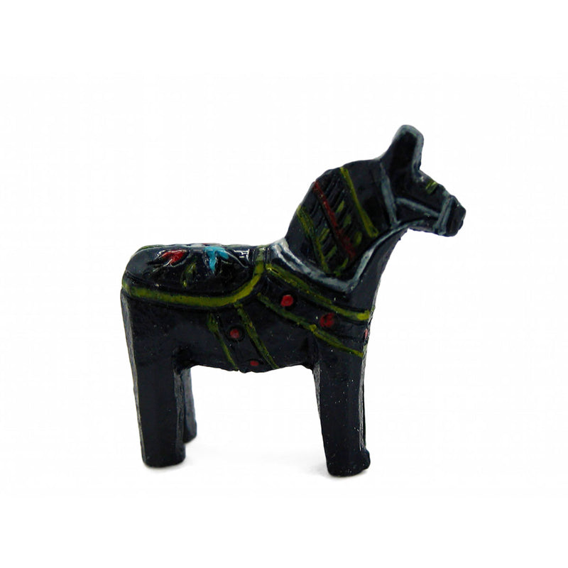 Swedish Dalarna Horse Blue Resin Miniature