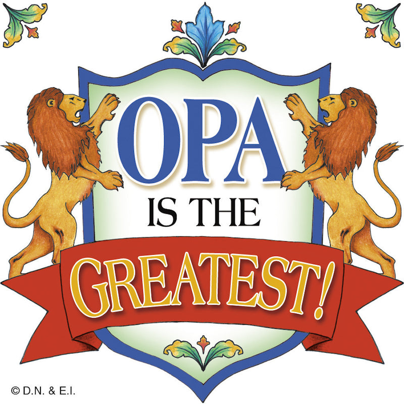 German Gift Idea Opa Magnetic Gift Tile - OktoberfestHaus.com
 - 1