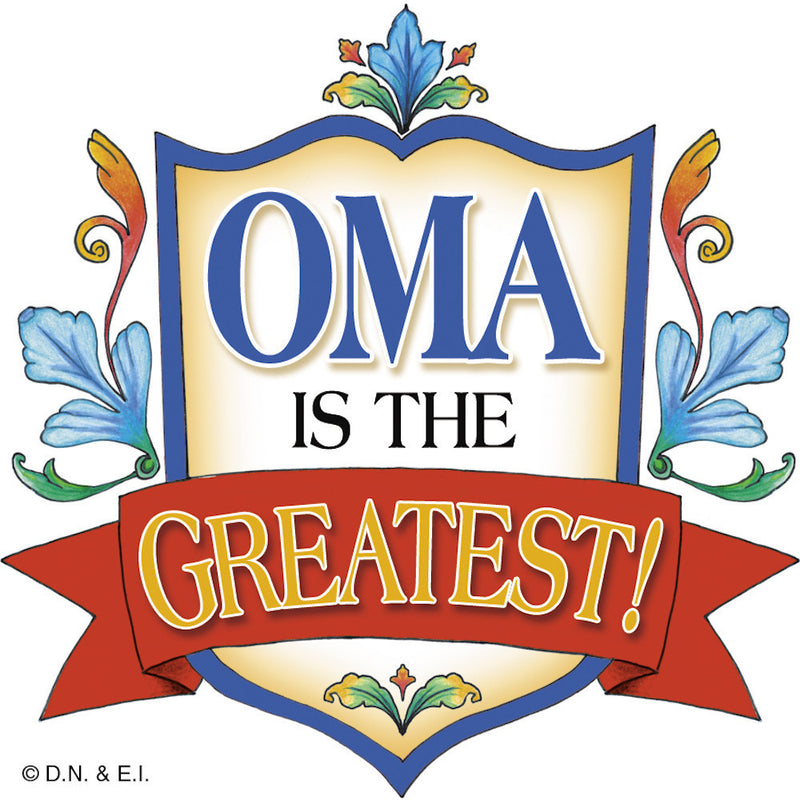 German Gift Idea Oma Magnetic Gift Tile - OktoberfestHaus.com
 - 1