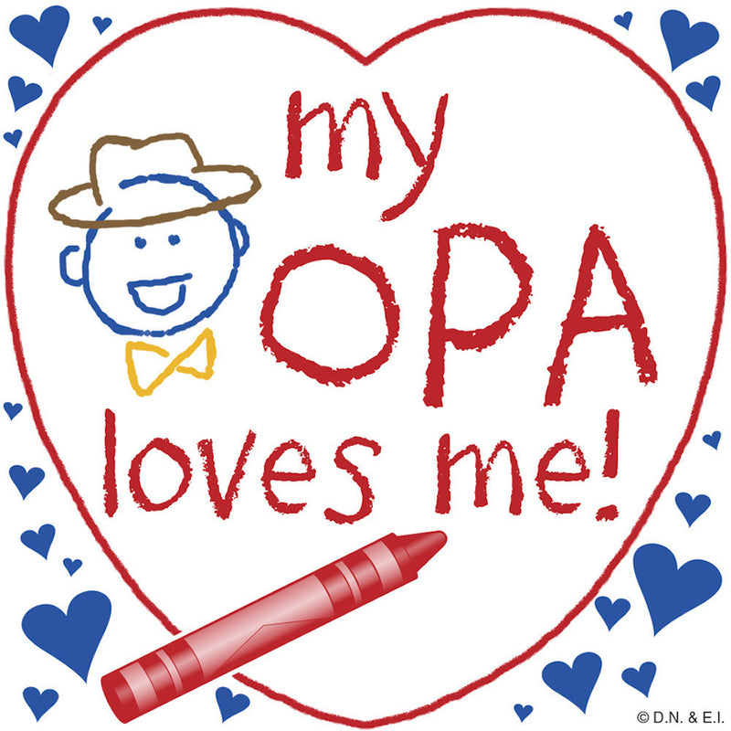 German Gift Magnet "My Opa Loves Me" - OktoberfestHaus.com
 - 1