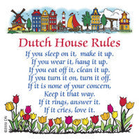 Dutch Souvenirs Magnet "Dutch House Rules" - OktoberfestHaus.com
 - 1