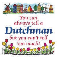 Dutch Souvenirs Magnet Tile (Tell Dutchman) - OktoberfestHaus.com
 - 1