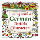 German Gift Idea Magnet (Living With A German) - OktoberfestHaus.com
 - 1