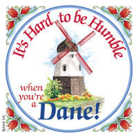 Danish Shop Magnet Tile (Humble Dane) - OktoberfestHaus.com
 - 1