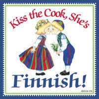 Finnish Souvenirs Magnet Tile: (Kiss Cook) - OktoberfestHaus.com
 - 1