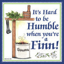 Finnish Souvenirs Magnetic Tile: (Humble Finn) - OktoberfestHaus.com
 - 1