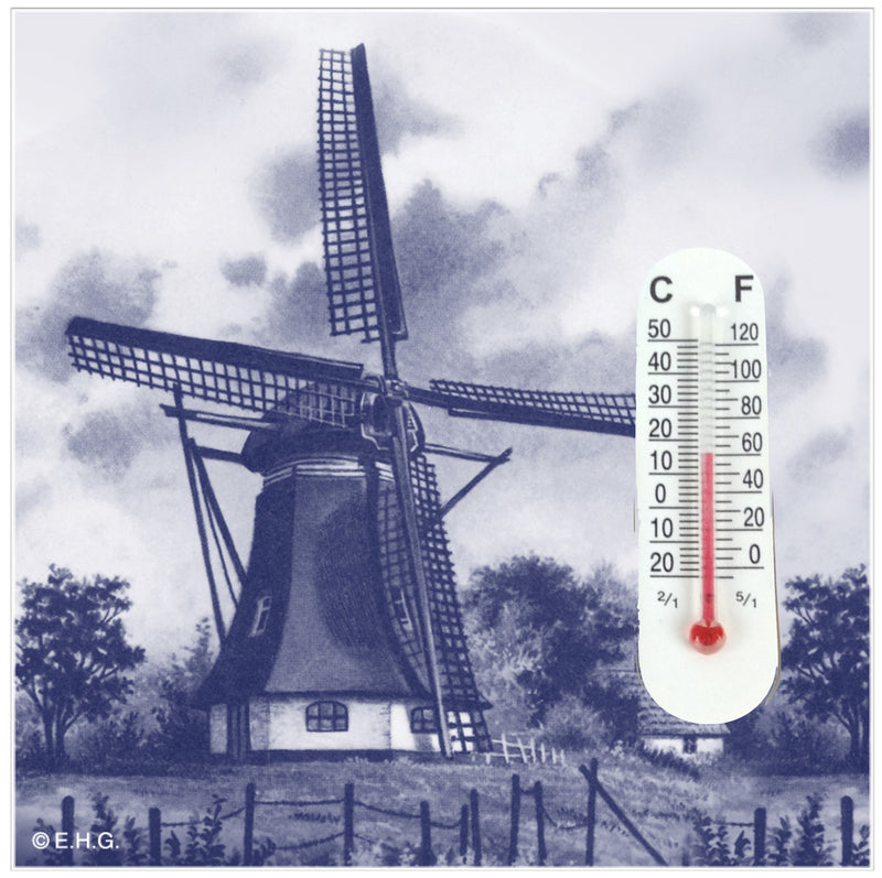 Thermometer Tile Magnet: Windmill - OktoberfestHaus.com
 - 1