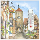 Thermometer Tile Magnet: Euro Village - OktoberfestHaus.com
 - 1