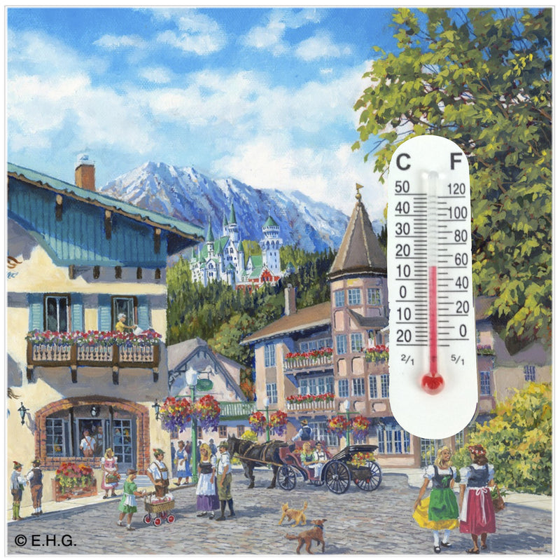 Thermometer Tile Magnet: Summer - OktoberfestHaus.com
 - 1
