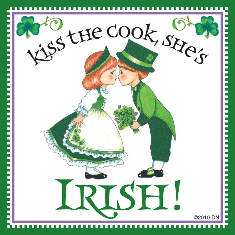 Irish Gift Idea Magnet "Kiss Irish Cook" - OktoberfestHaus.com
 - 1
