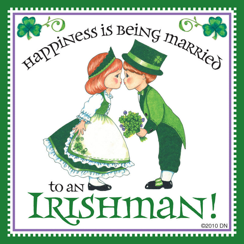Irish Gift Idea Magnet "Married to Irish" - OktoberfestHaus.com
 - 1
