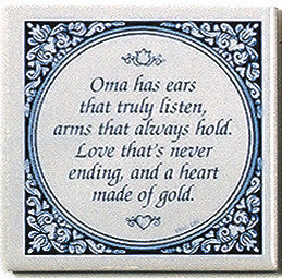 German Gift For Oma: Oma's Heart Gold - OktoberfestHaus.com
 - 1