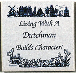 Dutch Culture Magnet Tile (Living With Dutch) - OktoberfestHaus.com
 - 1