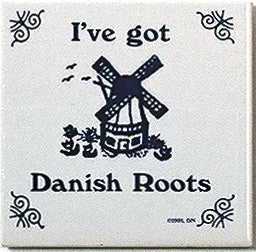 Danish Culture Magnet Tile (Danish Roots) - OktoberfestHaus.com
 - 1