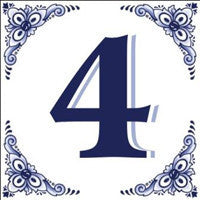 House Numbers Tile Blue and White - OktoberfestHaus.com
 - 4