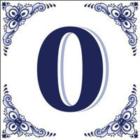 House Numbers Tile Blue and White - OktoberfestHaus.com
 - 10