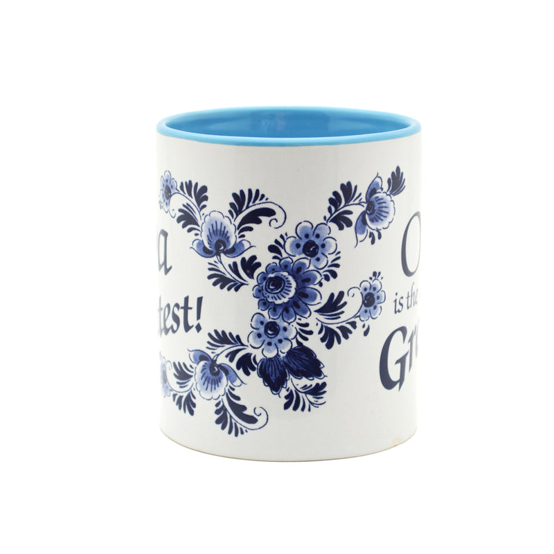 "Opa is the Greatest" - Blue Ceramic Coffee Mug