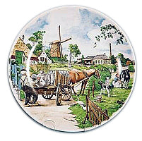 Collectible Plate Milkman Color